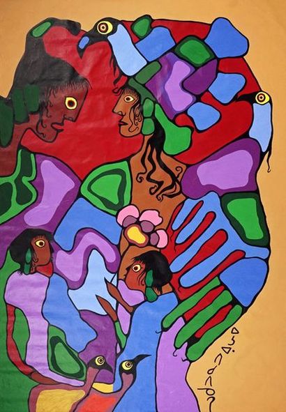 MORRISSEAU, Norval H.(1932-2007) - 259x180cm...