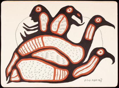 MORRISSEAU, Norval H.(1932-2007) Oiseaux...
