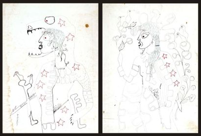 MORRISSEAU, Norval H.(1932-2007) Études pour...