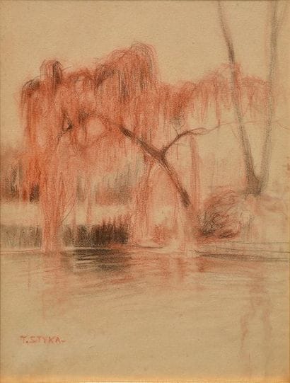 STYKA, Tadeusz (1889-1954) Paysage d'automne...