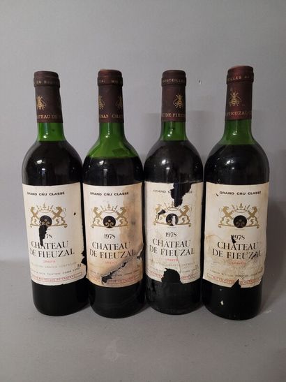 8 blles Ch. DE FIEUZAL Graves 1978