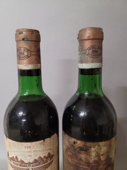 2 blles Ch. BEAU-SITE Saint-Estèphe 1969