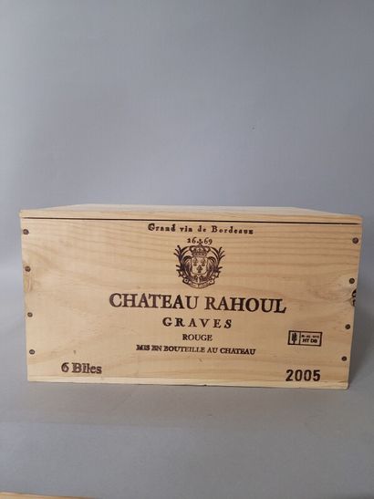 6 blles Ch. RAHOUL (rouge) Graves 2005