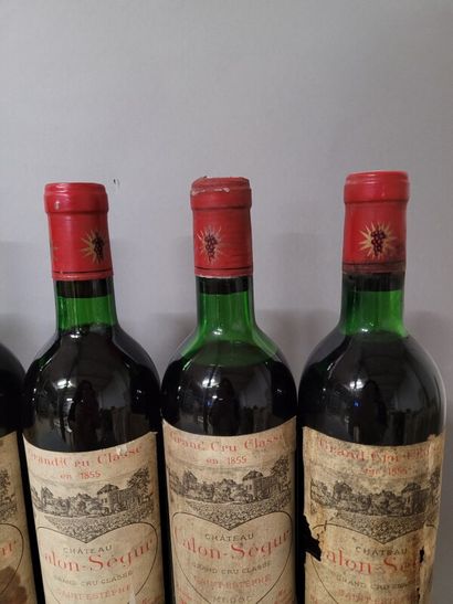 7 blles Ch. CALON SEGUR Saint-Estèphe 19...