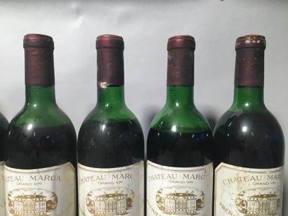 13 blles Ch. MARGAUX Margaux 1972 - 7 mi-épaule...