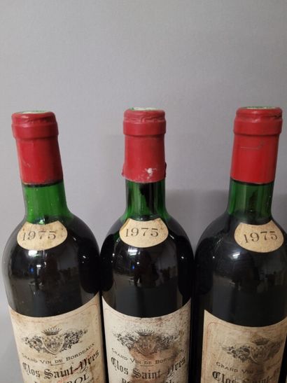6 blles CLOS SAINT-YVES Pomerol 1975