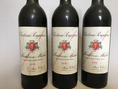 3 blles Ch. POUJEAUX Moulis-en-Médoc 1979...