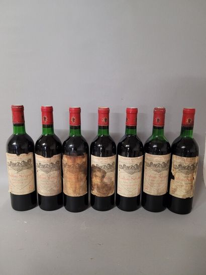 7 blles Ch. CALON SEGUR Saint-Estèphe 19...