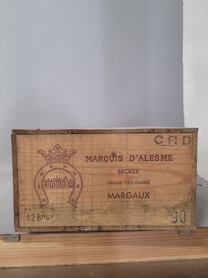 12 blles Ch. MARQUIS D'ALESME Margaux 19...