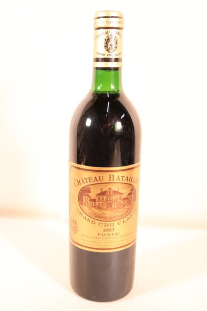 1 blle Ch. BATAILLEY Pauillac 1987 - bas...