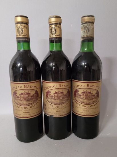 3 blles Ch. BATAILLEY Pauillac 1969