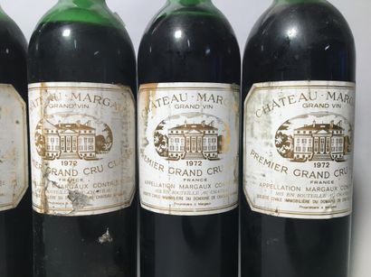 13 blles Ch. MARGAUX Margaux 1972 - 7 mi-épaule...