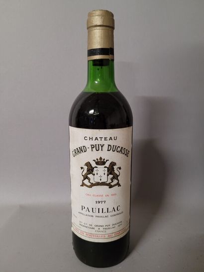 1 blle Ch. GRAND PUY DUCASSE Pauillac 1977...