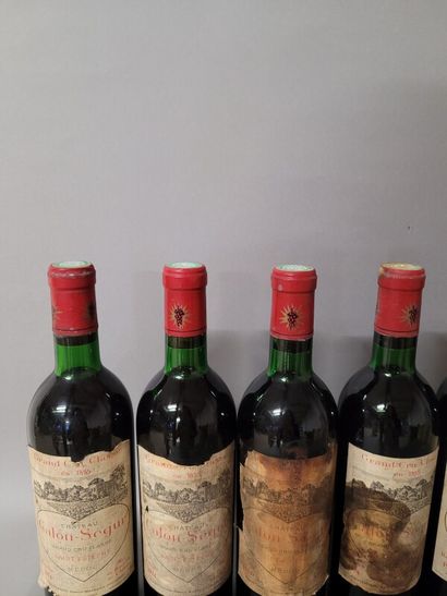 7 blles Ch. CALON SEGUR Saint-Estèphe 19...