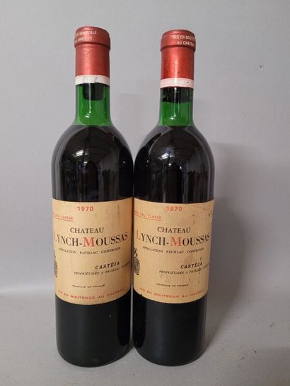 2 blles Ch. LYNCH-MOUSSAS Pauillac 1970 -...