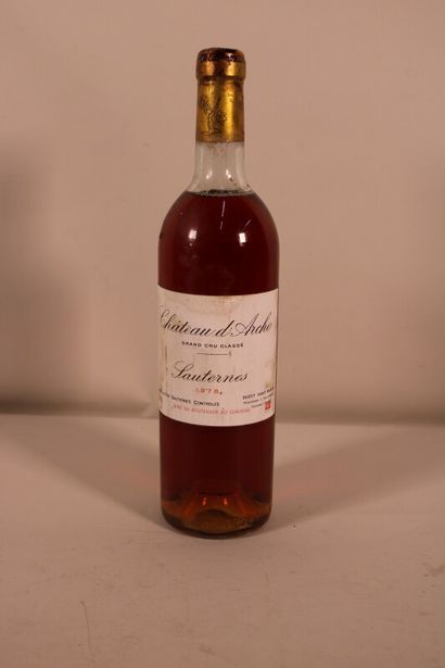 1 blle Ch. D'ARCHE Sauternes 1978 - Bas goulot/haute...