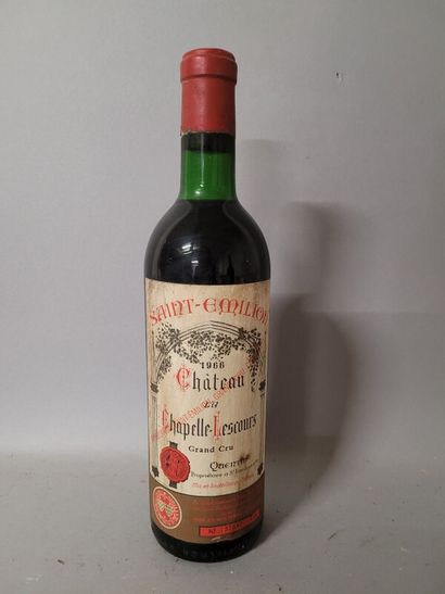 1 blle Ch. CHAPELLE-LESCOURS Saint-Emilion...