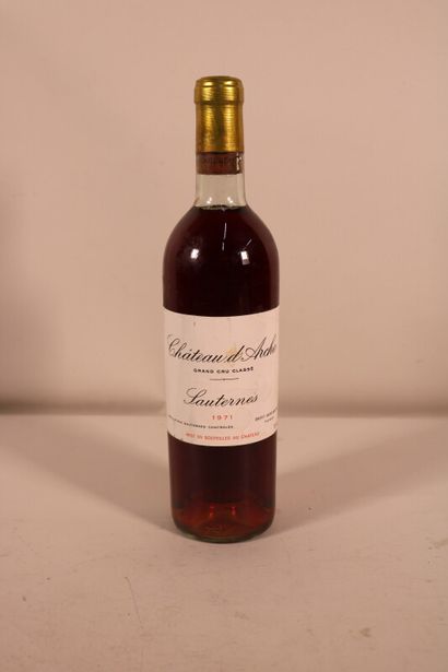 1 blle Ch. D'ARCHE Sauternes 1971 - Bas goulot,...