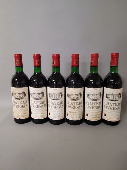 12 blles Ch. LIVERSAN Haut-Médoc 1973