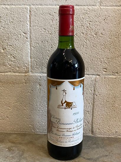 1 blle Ch. BARONNE PHILIPPE - Pauillac 1981...