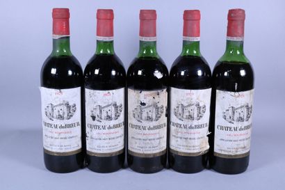 5 blles Ch. DU BREUIL Haut-Médoc 1979 - 4...