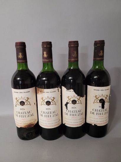 8 blles Ch. DE FIEUZAL Graves 1978