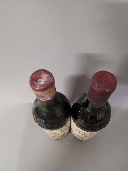 2 blles Ch. LASCOMBES Margaux 1969 - bas...