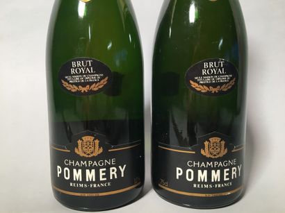 2 blles POMMERY Champagne Brut Royal - Parfait...