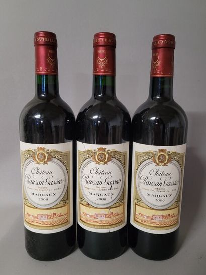 3 blles Ch. RAUZAN-GASSIES Margaux 2009