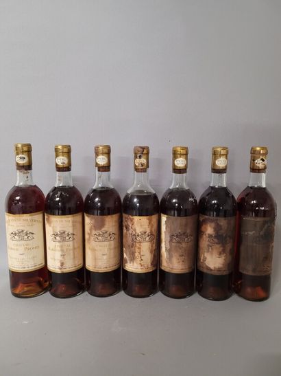 7 blles Ch. RABAUD PROMIS Sauternes 1967...