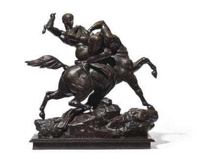 Thésée combattant le centhaure Biénor (esquisse)...