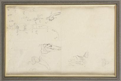 Étude de crocodile, projet de sculpture Dessin...