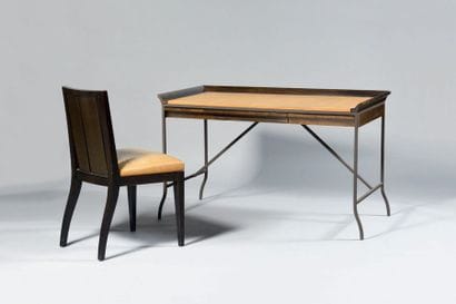 PHILIPPE HUREL (Né en 1955) Bureau en bois...