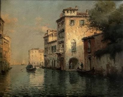 MARC ALDINE (1912-1972) Vue de Venise Huile...