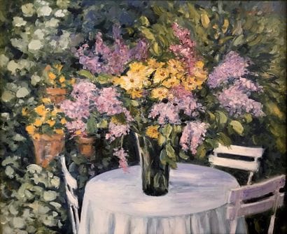 FRANÇOIS FEDERLE (XXe) Nature morte aux lilas...