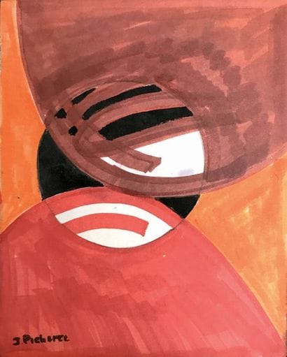 JAMES PICHETTE (1920-1996) Sans titre Gouache...
