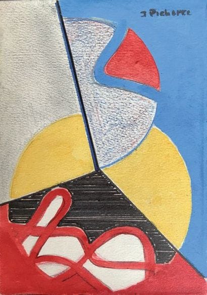 JAMES PICHETTE (1920-1996) Sans titre Gouache...