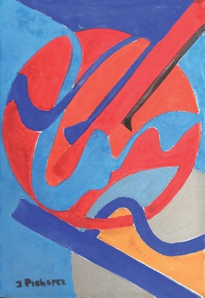 JAMES PICHETTE (1920-1996) Sans titre Gouache...