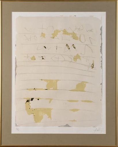 ANTONI TAPIES (1923 – 2012) Criptografia,...