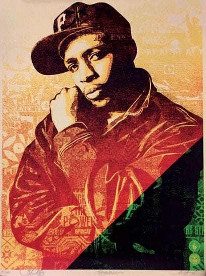 SHEPARD FAIREY (Né en 1970) Chuck D Collage...