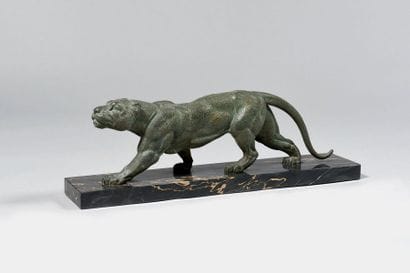 DEMETER CHIPARUS (1888-1947) « Panthère marchant...