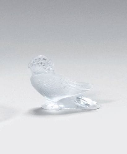 LALIQUE FRANCE Oiseau à la crête Sujet en...