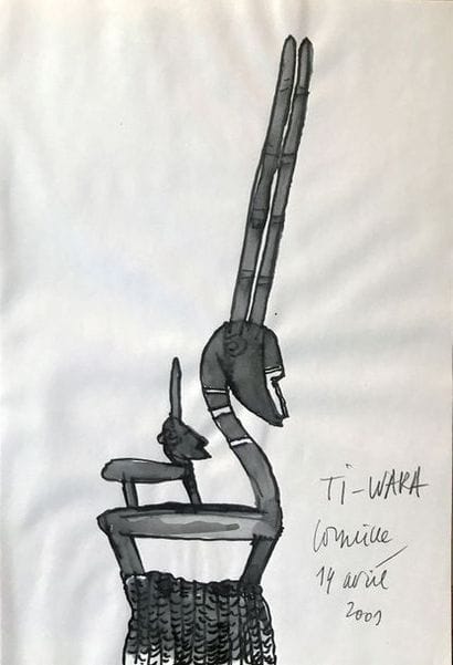 CORNEILLE (1922-2010) Les Cimiers de Ti-Wara...