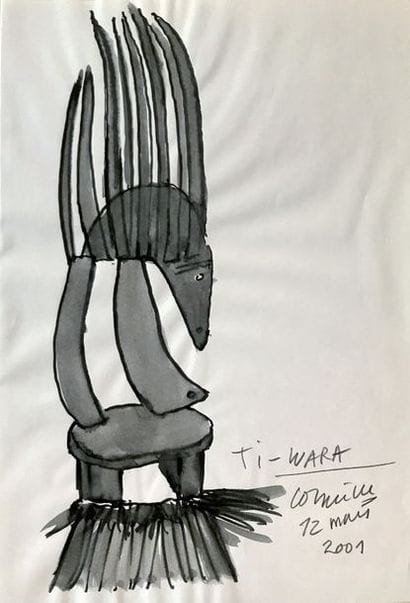 CORNEILLE (1922-2010) Les Cimiers de Ti-Wara...