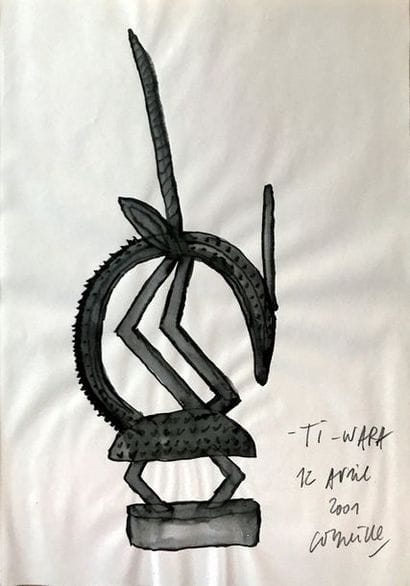 CORNEILLE (1922-2010) Les Cimiers de Ti-Wara...