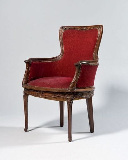 ECOLE DE NANCY TRAVAIL DES ANNEES 1900 Fauteuil...