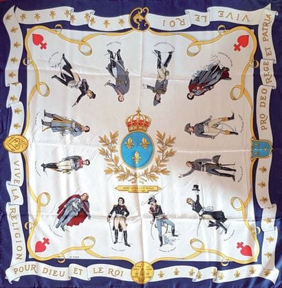 ARMEE CATHOLIQUE ET ROYALE Foulard en soie...