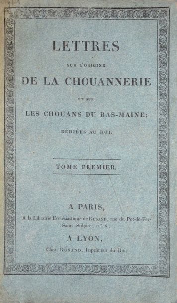 DUCHEMIN DESCEPEAUX ( Jacques). Lettre sur...