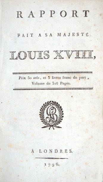 [MONTYON (A.-J.-B.-R. Auget de)]. Rapport...