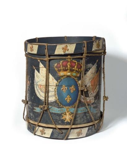 Grand tambour du régiment de Bretagne. Fût...
